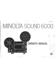 Minolta 6000 Sound manual. Camera Instructions.